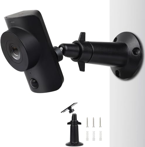 UYODM Wall Mount Compatible with SimpliSafe SimpliCam 1080p Wired Indoor Home Security Camera, 360 Degree Adjustable Aluminium Wall Mounting Bracket