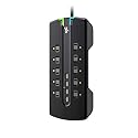 360 Electrical Director 4.8 10-Outlet Surge Strip w/ 4.8A 4-Port USB (6ft)