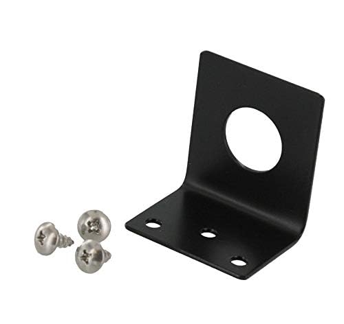 Tram Browning L-Bracket 1255-B 3/4 Hole Stainless Steel Black NMO 3/4 Hole Mount L Bracket Mobile Antennas for NMO Mount Cable Mobile Antennas Car