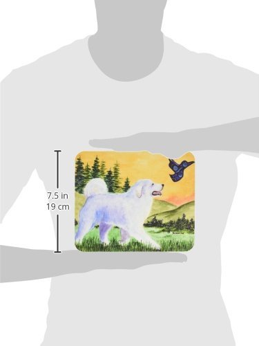 Caroline's Treasures SS8241MP Great Pyrenees Mouse Pad, Hot Pad or Trivet for Home Office Gaming Working Computers Laptop Mouse Mat,Washable Large