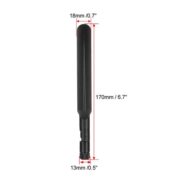 2-Pack 4G LTE Antenna 10dBi SMA Male ?Inner pin Cellular Antenna for 4G LTE Wireless CPE Router Hotspot Cellular Gateway Industrial IoT Router Trail