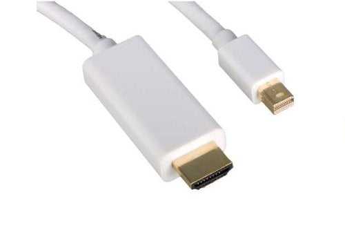 AYA 10Ft (10 Feet) Mini DisplayPort/Thunderbolt to HDMI (HDTV, External Monitor) Male Cable w/Audio Output for MacBook Pro, Air, iMac