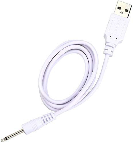 Accessonico 2.5mm Charger 2.5mm to USB 2.5 mm DC Charging Cable (2-Pack 3.3FT) Replacement DC Cord (White)