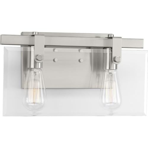 Progress Lighting P300106-009 Glayse Two-Light Bath, Grey