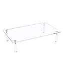 Sumerflos Clear Acrylic Monitor Laptop Stand, Sturdy and Save Space Computer Laptop Monitor Riser Stand for Home Office Desktop Universal Stand