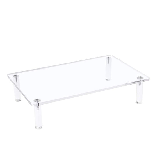 Sumerflos Clear Acrylic Monitor Laptop Stand, Sturdy and Save Space Computer Laptop Monitor Riser Stand for Home Office Desktop Universal Stand