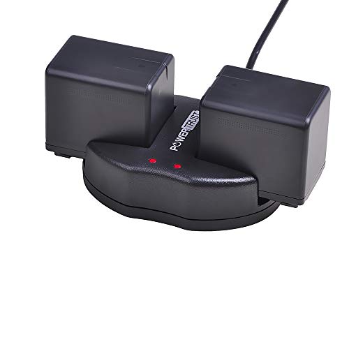 PowerTrust 2-Pack VW-VBT380 VW-VBT190 Battery and Dual USB Charger for Panasonic HC-V250, HC-V380, HC-V510, HC-V520, HC-V550, HC-V710, HC-V720