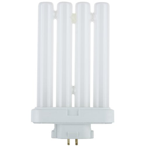 Sunlite FML27/65K Quad Tube Plug-in Compact Fluorescent Lamp, FML 4-Pin, 27 Watts, 1500 Lumens, 6500K Daylight, 4-Pin (GX10q4) Base, 120 Volts, 1 Pack