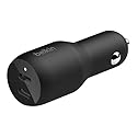 Belkin 36-Watt Dual-USB Car Charger - Power Delivery 2 18W USB-C Ports with PPS Charging Apple iPhone 14, 14 Pro, 14 Pro Max, iPhone 13, 13 Pro, 13