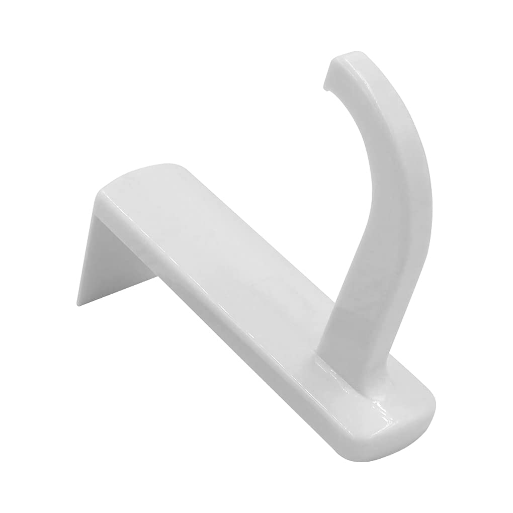 VizGiz 2 Pack Headphone Stand Hook Headset Holder Hanger Stick-on Support for Computer Over Ear Earphone PC Monitor Screen Edge Desk Top Wall Gaming