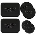 volport Metal Plate for Phone Magnet, 6 Pack Magic Plates Replacement with Sticky Adhesive for Magnetic Car Phone Mount Holder