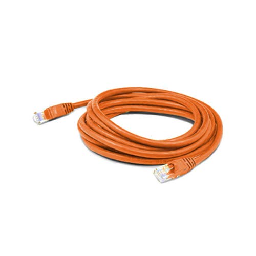 AddOn 15ft RJ-45 (Male) to RJ-45 (Male) Shielded Straight Orange Cat6A STP PVC Copper Patch Cable