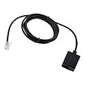 3.5 Feet RJ9/RJ11/RJ12 Headset Adapter Extension Cord Quick Disconnect Release Connector from Male to Female 4P4C RJ9 Plug for Plantronics, Jabra