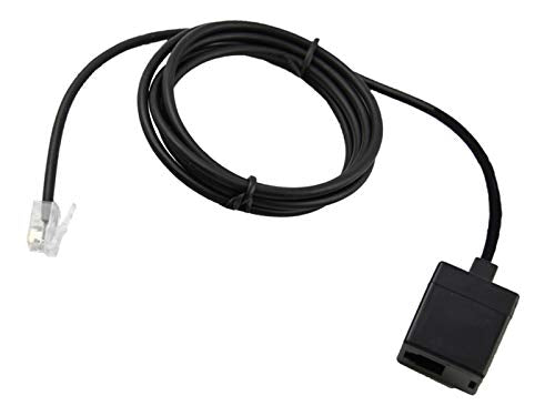 3.5 Feet RJ9/RJ11/RJ12 Headset Adapter Extension Cord Quick Disconnect Release Connector from Male to Female 4P4C RJ9 Plug for Plantronics, Jabra
