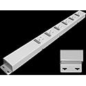 20” Hardwired Power Strip (NO Power Cord), 6 Vertical Outlets (NOT Tamper Resistant), with Ears (with mounting tabs on Both Ends), 15A (NOT a 20 Amp