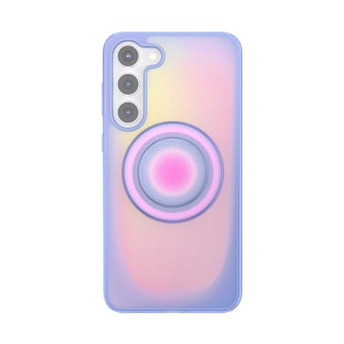 PopSockets Samsung Galaxy S23+ Phone Case Compatible with MagSafe, Purple - Aura