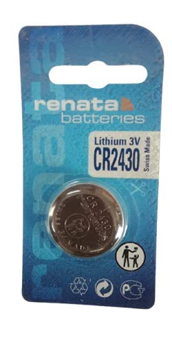 Renata CR2430 Lithium Coin Cell Battery - 1 Piece Retail Packaging