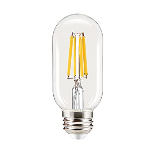 Nintiue LED Edison Light Bulb 60W Equivalent, 900 Lumens and CRI 90+, Dimmable 6W E26 Base LED Filament Vintage Light Bulbs with Warm White 2700K