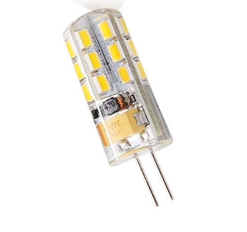 G4 3W LED Light Bulb (10 Pack),G4 Bi-Pin Base,30W Halogen Light Bulbs Equivalent,AC/DC 12V 3000K Warm White for Ceiling Lighting,Under Counter Cabinet