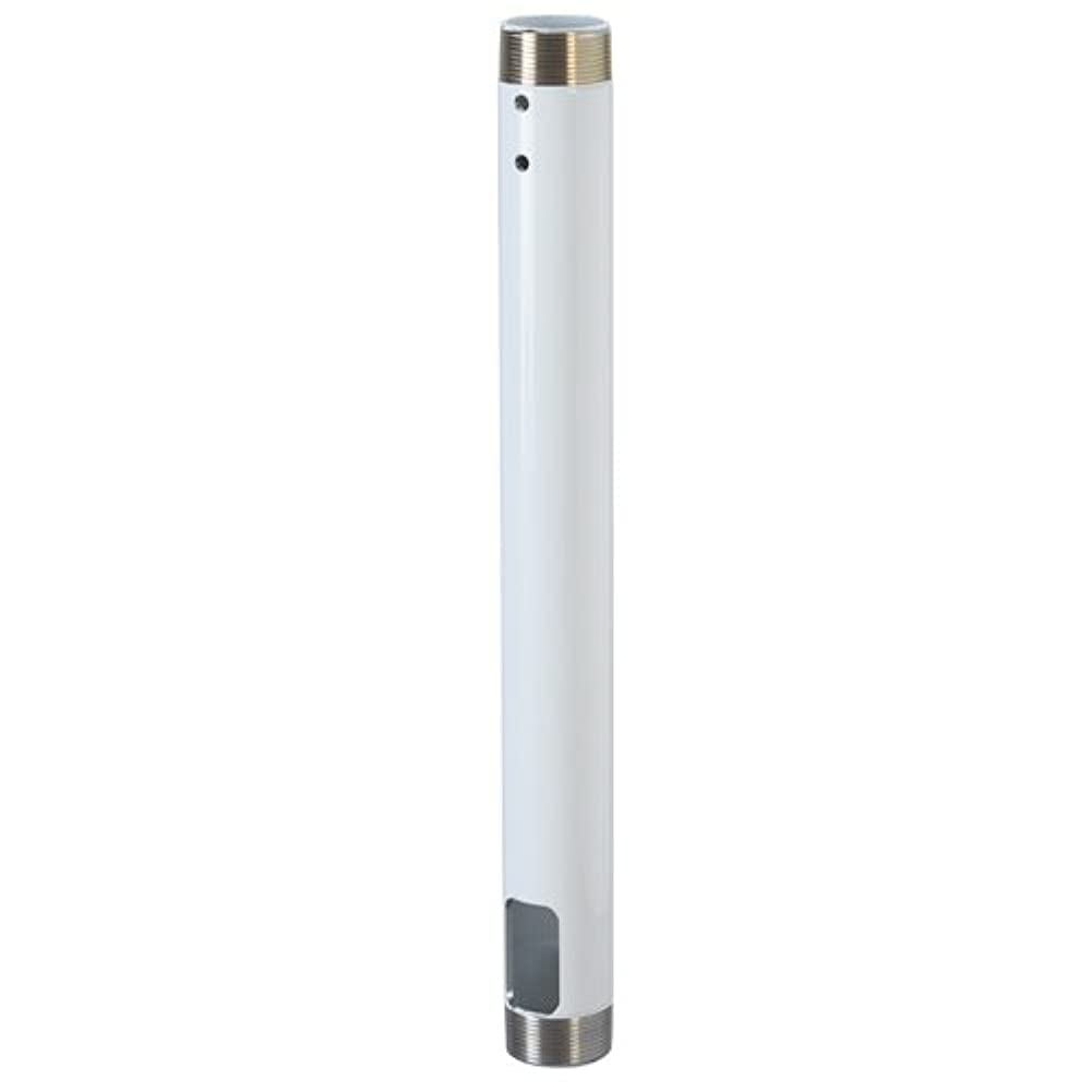 Fixed Extension Column Color: White, Size: 24" H x 1.9" W x 1.9" D