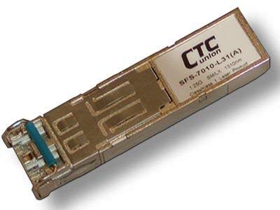 CTCUnion SFP (miniGBIC) Optical Module, Single Mode, Gigabit 1.25G Rate, 1000Base LX, 10Km, LC Connector, 1310nm