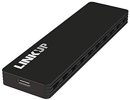 LINKUP - NVMe Enclosure M.2 SSD to USB C 10Gbps Adapter | Aluminum Case USB 3.1 Gen 2 (10 Gbps) to PCIe Gen3 x2 Bridge Chip | for Windows & Mac |