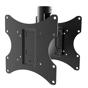 InstallerParts 23"-42" Back to Back Dual TV Mount Plate, 1.5" NPT Pipe Ceiling Mount, VESA 200x200 - Compatible with All Installerparts 1.5" NPT TV