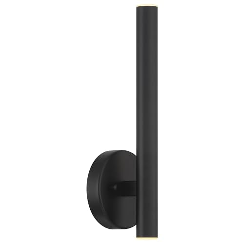 Access Lighting 72024LEDD-MBL/ACR Pipeline Wall Sconce, 2-Light 10 Total Watts, Matte Black