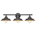 Westinghouse 6344900 Iron Hill Three-Light Indoor Wall Fixture, 3, Oil Rubbed Bronze