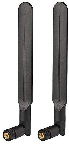 Bingfu 4G LTE 3dBi External SMA Male Antenna (2-Pack) Compatible with 4G LTE Wireless Router CPE Hotspot Industrial IoT Router Cellular Gateway