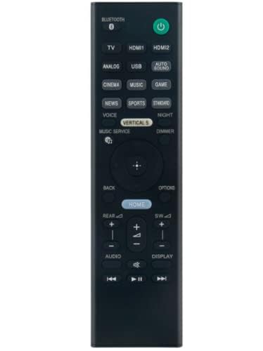 RMT-AH400U Replace Remote Control Compatible with Sony Soundbar HT-Z9F SA-WZF9 SA-Z9F HTZ9F SAWZF9 SAZ9F