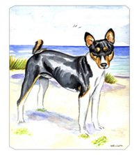 Caroline's Treasures Mouse/Hot Pad/Trivet, Tricolor Basenji at The Beach (7109MP)