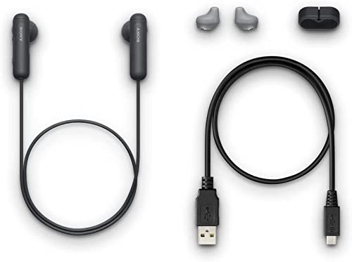 Sony WI-SP500 Wireless in-Ear Sports Headphones, Black (WISP500/B) (Renewed)