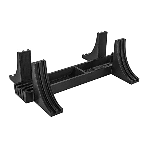 splash n color Black Vertical Display Stand Compatible with PlayStation 2, Stable and Space Saving PS2 Slim Holder, Non Slip Base Vertical Dock, Slim