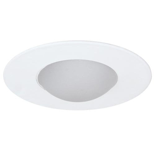 ELCO Lighting EL1416W 4" Shower Trim with Round Drop Frosted Lens - EL1416