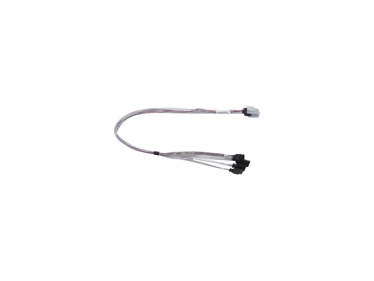 Supermicro Cable CBL-0097L-03 30AWG 50CM Ipass to 4 SATA with 50cm SB S Retail
