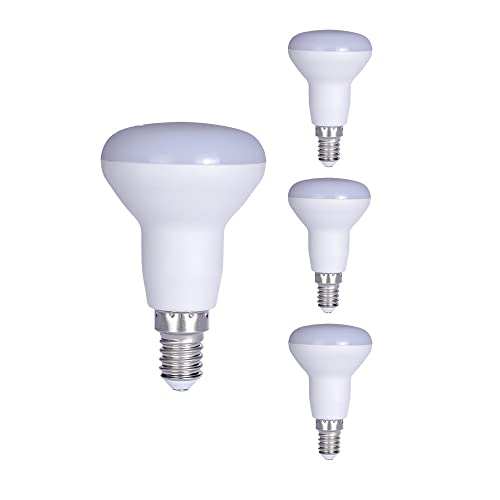 ukzboss R50 E14 Base 5W LED Bulb 6000K 120V Dimmable Replace 50W Reflector Incandescent Bulb (Cool White 6000K)