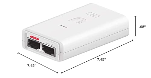 Ubiquiti Networks PoE Injector, 24VDC, 0.3A Gigabit, POE-24-7W-G-WH (Gigabit White)