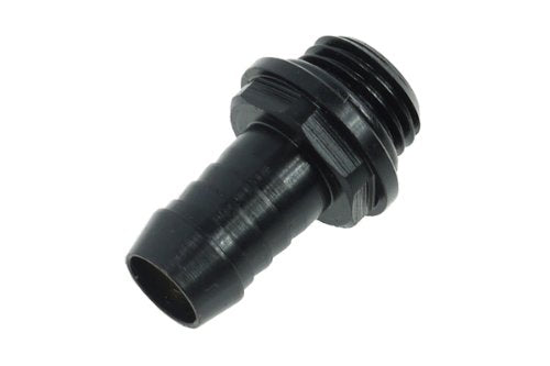 Alphacool HF G1/4" to 10mm ID Fatboy Barb Fitting for Soft Tubing, Deep Black, 4-Pack