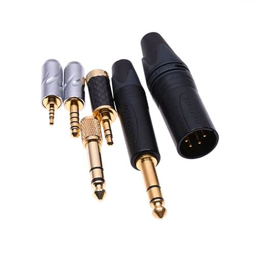 GAGACOCC Black Sleeve 16 Cores 5N Pcocc HiFi Cable New 2x3.5mm for Hifiman Arya HE1000se HE5se HE6se HE4xx Headphone Upgrade Cable Extension Cord…