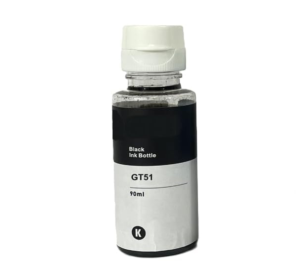 Vivid Colors Refill Ink Bottles Compatible for Deskjet GT 5810 5820, Ink Tank 310 315 Printers # GT51 GT52 4 Pack