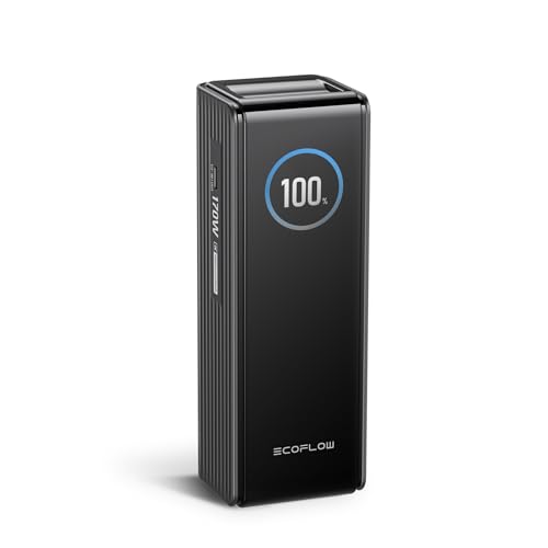EF ECOFLOW Laptop Power Bank, 25,000mAh 170W Portable Charger with Dual 140W USB-C Ports, Smart Display, Flight-Approved for Travel, Fast Charging