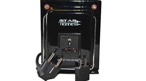 Starlite 1000 Watt Step Up/Down Voltage Converter Transformer WTG-1000, 5 Year Warranty, Fuse Protection - Two Way Transformer - 110 to 220 V or 220…