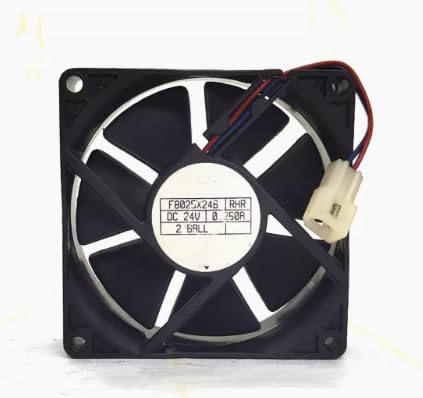 F8025X24B RHR DC 24V 0.260A 6.24W 80x80x25mm 2-Wire Cooling Fan
