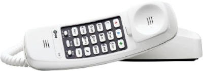 AT&T 210-WHT White Trimline Corded Telephone - Quantity 4