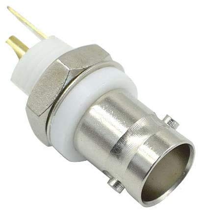 bnafes BNC Chassis Panel Mount Socket Female Jack Solder Type Connectors Adapter - (10 Pcs)