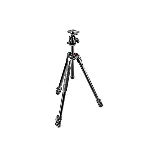 Manfrotto 290 Xtra Aluminum 3-Section Tripod Kit with Ball Head (MK290XTA3-BHUS)