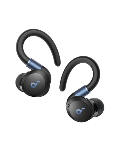 Soundcore Sport X20 by Anker, True-Wireless Workout Earbuds, Rotatable and Extendable Ear Hooks, Noise Cancelling, Deep Bass, IP68 Waterproof