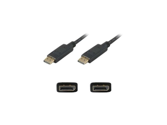 AddOn 5 Pack of 6Ft Displayport Male to Male Black Cable
