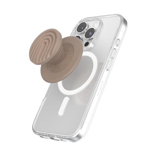 PopSockets Phone Grip for MagSafe, Magnetic Holder, Phone Stand, Brown - Latte